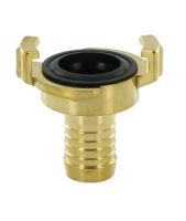 Industrie Klauenkupplung aus Messing mit 10 mm (3/8 Zoll) Schlauchtuelle und NBR Dichtung von sanilexo